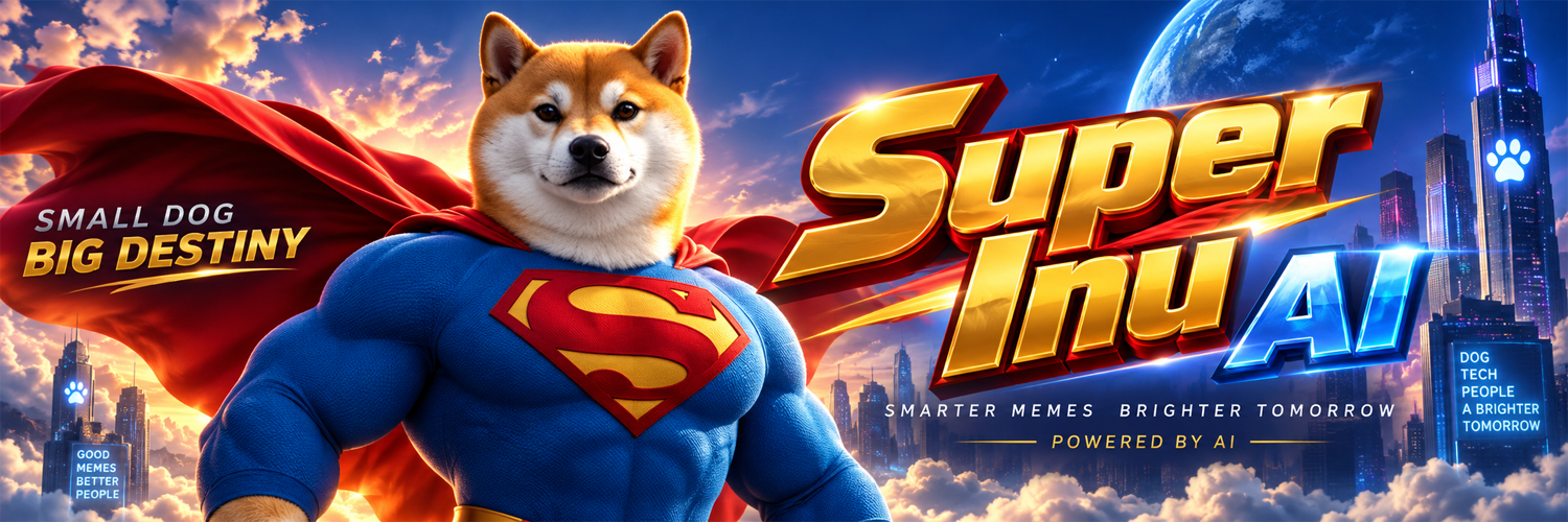 Super Inu banner — Super Inu AI over the night city
